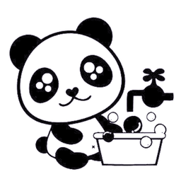 washing panda logo